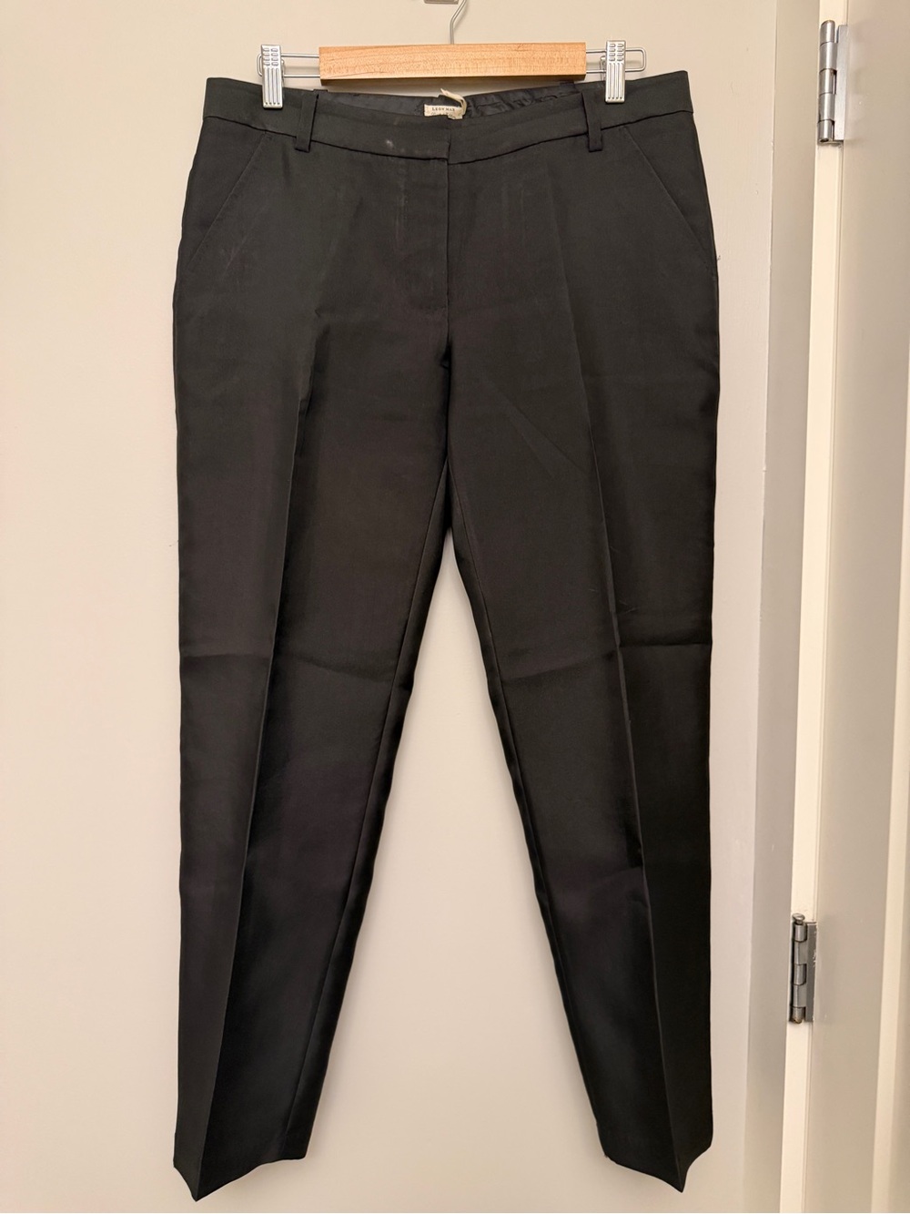 Black Ankle Cropped Dress Pants - Classic Tailored Fit